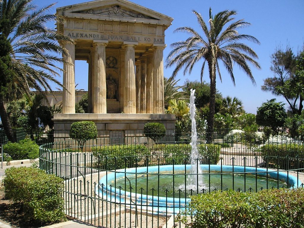 barrakka gardens malta